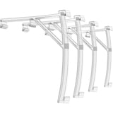 Patelai Valance Clips Plastic Vertical Blinds Brackets 3.5 Inch Vertical Blinds Clear Plastic for Shutters Parts Accessory Compo