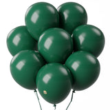 AFTERLOON Biodegradable Balloons Dark Green 12 Inch 100 Pack, Matte Color Thickened Extra Strong Latex Helium Float, for Baby Sh