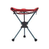 GRAND TRUNK Compass 360 Swivel Stool - Clay Red | Lightweight, Foldable & Waterproof with Carry Bag | Portable Camping Seat for