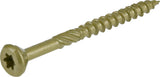 Power Pro 48612 Wood Screws, #10 x 21/2, Premium Outdoor Deck Screws, Rust Resistant, Epoxy Coated Bronze, 5lb Tub, 415 pcs