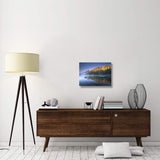 Teewinot Mountain Reflected In Misty Lake, Grand Teton Np, Wyoming-Canvas Art-24X18