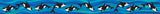 Barker Creek Double Sided Trimmer, Sea And Sky Whales, 3 X 35 Inches, 12 Strips