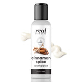 Real Skin Care Coconut Toothpaste | Handmade in USA | Cinnamon Spice | All Natural Organic Fluoride-Free Toothpaste for Healthy