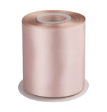 4 Inch Double Faced Satin Ribbon Vanilla Solid Polyester Craft Ribbon - 25 Yards Perfect for Gift Wrapping, Crafts, Wreath, Wedd