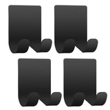 Razor Holder Shaver Hook Hanger Stand Caddy (4 Pack) Self Adhesive Stick on Hook Heavy Duty Stainless Steel Phone Holder for Sho