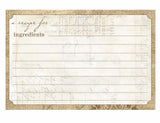 C.R. Gibson Rustic Blank Recipe Cards, 40pc, 4 W x 6 L