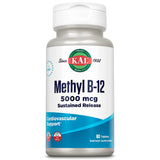 KAL Vitamin B12 Methylcobalamin 5000mcg, Healthy Energy, Metabolism, Nerve & Red Blood Cell Support,* Fast Dissolve ActivMelts,