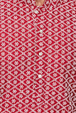 Be Active Cotton Men'S Embroidered Lucknowi Red Kurta Set || Men Kurta Pajama || Men Kurta Pajama Set || Kurta Pajama For Men (Rfsk0013 10 Set L)