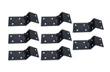 QCAA Heavy Duty Durable Steel Chest Hinge for Box, Door & Cabinet, 1-1/2 x 1.8 mm, Black, 8 Pack, Made in Taiwan