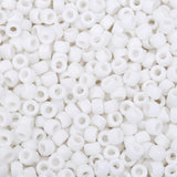 AUREHEN 300PCs Silicone Pony Beads for Hair Braiding, White Colors 6 * 9mm Soft Kandi Foca Beads for Bracelet Making, Pens, DIY