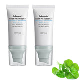 2Pcs Centella Sunscreen SPF 50, Hyalu Cica Water-Fit Sun Serum,Face Sun Screen Hydrating Non Greasy,Long-Lasting Protection for