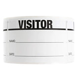 Black On White Visitor Pass / 500 Classic ID Labels/Safety Identification Badge Stickers / 2 x 3 Business Guest Pass Labels/Made