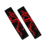 Forchrinse Red Dragon Car Seat Belt Cover Pads,Soft Seatbelt Shoulder Pads 2 Pack, Safety Belt Strap Pad Protector for Adults an