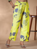 Anni Designer Women'S Rayon Blend Straight Printed Kurta With Palazzo (Anaar-Green-Nws_S_Green_Small),Green,S,,,