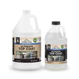 Stone Coat Flooring Ultimate Top Coat 1.5 Gal (1 Gal Part A + 0.5 Gal Part B) - Professional-Grade Urethane Top Coat for Epoxy F