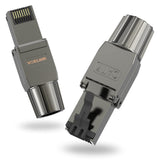 VCELINK RJ45 Connectors Tool Free Cat 7, Shielded RJ45 Modular Plugs 10 Gbps 600MHz PoE++, Reusable Easy CAT7 Ends for 23 AWG-22