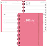 2025-2026 Planner - Academic Planner 2025-2026 from July 2025 - June 2026, Weekly & Monthly Planner Spiral Bound with 12 Monthly