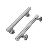 khtumeware 2 Pack 3-3/4 Inch(96mm) Brushed Satin Nickel Cabinet Pulls Kitchen Solid Heavy Duty Cabinet Pulls Kitchen Cabinet Har