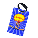 Personalized Luggage Tag With Name & Photo Boys (Cricket)