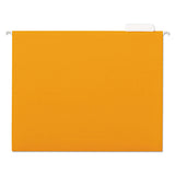 Universal UNV14122 1/5Cut Tab, Deluxe Bright Color Hanging File Folders Letter Size, Orange (25/Box)