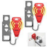 Securityman Portable Door Lock with Alarm (2 Pack) | Hotel Door Locks for Travelers Security | Loud 130dB Door Security Device f