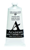 Grumbacher C212 Academy Acrylic Paint, 90ml/3 oz Metal Tube, Titanium White, 3 Fl Oz (Pack of 1)