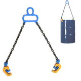 IRONWALLS Chain Drum Lifter with 1T/ 2204LBS Capacity, Upgraded Lifting Chain Sling with Self-Lock Hook Lifting Clamp for 30 & 5