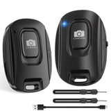 VYVIYON Bluetooth Camera Remote Shutter for iPhone and Android Smartphones, Rechargeable Wireless Phone Remote Control,Selfie Bu