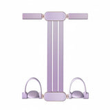 MERISHOPP Pedal Resistance Band Compact Storage Situp Assistant Strap Home Stretching Exercise Foot Strap Purple