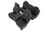 Rough Country Neoprene Seat Covers for Chevy Silverado & GMC Sierra 1500/2500HD (2007-2013) - Waterproof & UV Resistant, Foam Pa
