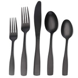 Matte Black Silverware Set, Satin Finish 40-Piece Stainless Steel Flatware set, Tableware Cutlery Set Service for 8, Utensils for Kitchens, Dishwasher Safe