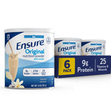 Ensure Original Vanilla Nutritional Powder | Vanilla Protein Shake | Meal Replacement Shake Mix | 8g Protein, 24 Vitamins & Mine