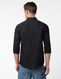 Fyltr Men'S Solid 100% Cotton Casual Full Sleeves Shirt With Pocket,Black Ivy,Black Ivy,2Xl
