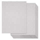 96 Sheets Grey Parchment Paper for Certificates, Resumes, Diplomas, 90 GSM Textured Stationary, Printer-Friendly - Gray Papers f