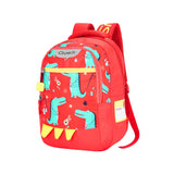 Safari Genius Dino 23L Kids Printed Backpack, 2 Compartments, Bottle Holder, Front Pocket, School Bag For Boys And Girls, Bag Fo