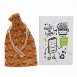 SURPRISE SOMEONE Eco Friendly Plantable Notebook with Plantable Seed Pen in Handmade Fabric Potli Bag | Sustainable Seed Paper S