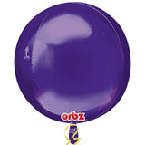 Anagram International Orbz Purple Flat Balloon, 16, Multicolor