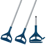 KalTell 2PK Commercial QuickChange Iron Mop Handle, Heavy Duty Mop Head Replacement Holder for Wet Mop Floor Cleanig, Janitor S
