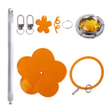 Ecomistiq Wrist Yarn Holder Crocheting Accessories Portable Portable Wrist Yarn Holder Orange Flower | Notions & Tools | Crochet