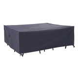 F&J Outdoors Patio Furniture Covers Waterproof UV Resistant Outdoor 7 Piece Furniture Cover Sectional Sofa Cover, 90 W x 60 D x