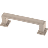 FRANKLIN BRASS Stepped (10-Pack) Cabinet Handles 3 Hole Center Pulls | Satin Nickel Hardware Kitchen Door, Drawers, Dressers, Fu