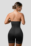 Underbust High Waist Lace Trim Shapewear Slip Shorts