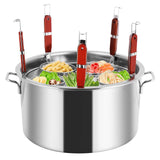 YJINGRUI Commercial Pasta Pot, 39 Quart, for Gas & Electric Stoves, Stainless Steel Pasta Cooker with Insert Strainer Colander f