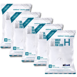 Plasticplace Custom Fit Trash Bags, Compatible with simplehuman Code H Packs, White Drawstring Garbage Liners 8-9 Gallon, 18.5''