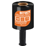 Black Stretch Film Shrink Wrap for Moving Supplies (5inch, 1 Pack) x 1000ft, Industrial Strength Plastic Wrap Stretch Roll for P
