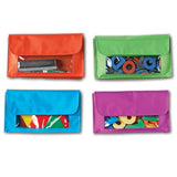 Learning Resources Magnetic Storage Pockets, Set of 4 in 4 Colors,Whiteboard Accessory Case, Classroom Organization, Back to Sch