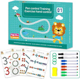 Bitnex Reusable Magic Practice Copybook Kit for Kids,Handwriting Practice And Pen Control Workbook Set, Educational Learning Dra