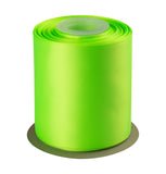 4 Inch Double Faced Satin Ribbon Key Lime Solid Polyester Craft Ribbon - 25 Yards Perfect for Gift Wrapping, Crafts, Wreath, Wed