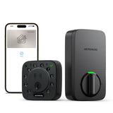 ULTRALOQ Bolt NFC Smart Deadbolt Lock for Front Door, Tap to Unlock with Apple Home Key and Android NFC Built-in Wi-Fi, App Cont