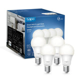 Tapo TP-Link Smart Light Bulbs - Natural Daylight, Dimmable, Compatible w/Alexa and Google Home, A60 Bulb/E27 Base, 60W Equivale